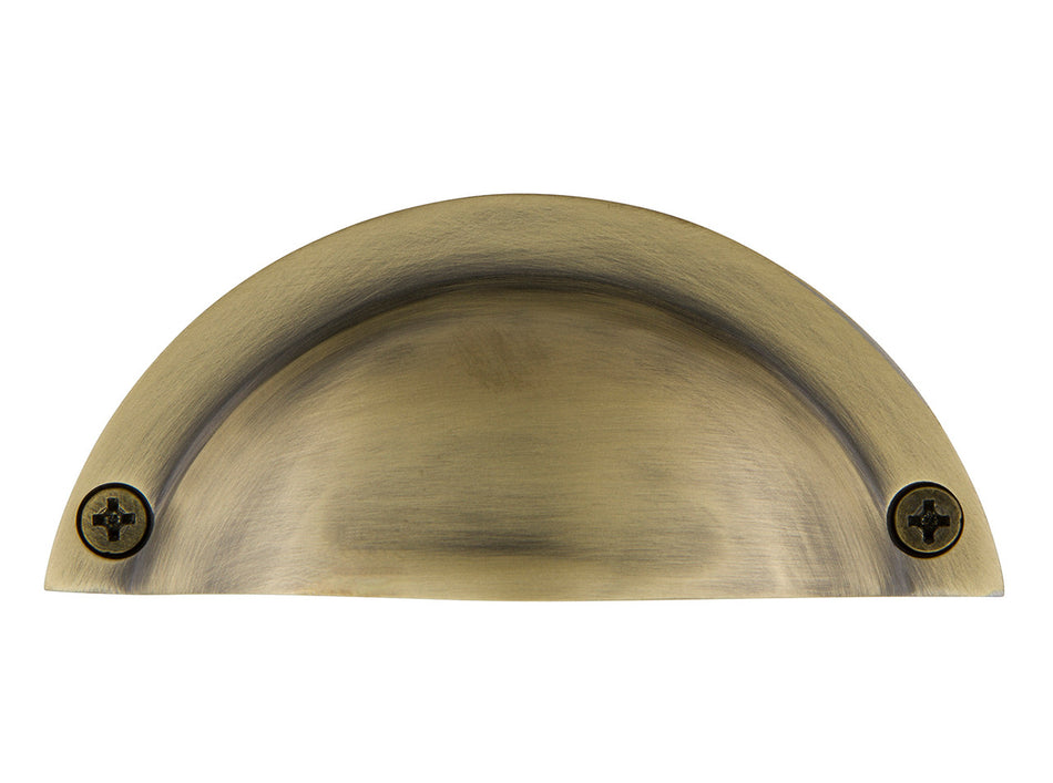 Nostalgic Warehouse 702319: 2-15/16" cc Plain Bin Pull - Antique Brass