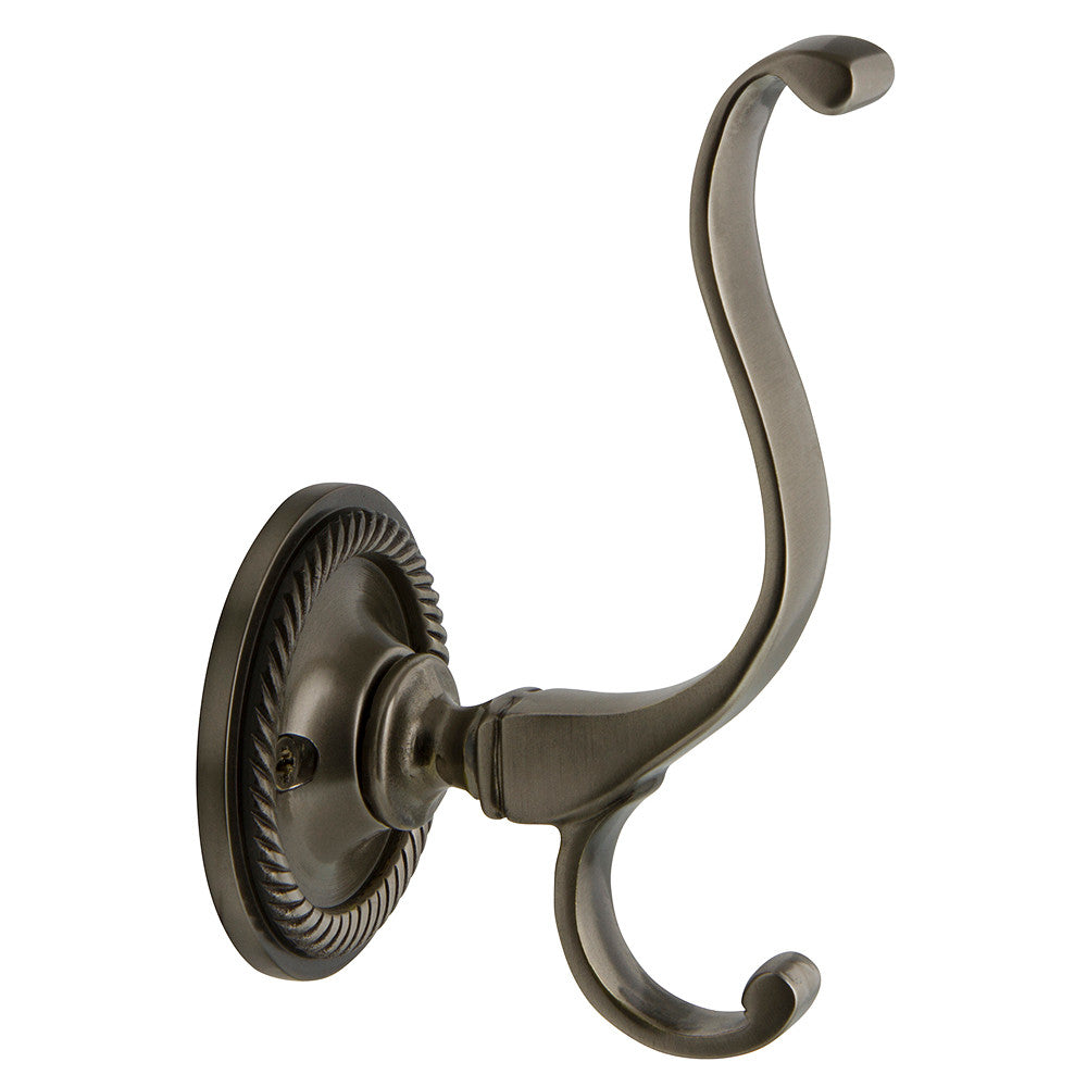 Nostalgic Warehouse 703002: Rope Coat Hook - Antique Pewter