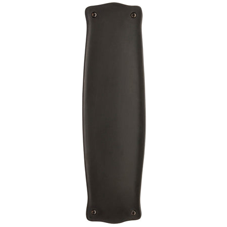 Nostalgic Warehouse 703027: 12" Prairie Pushplate - Oil-Rubbed Bronze