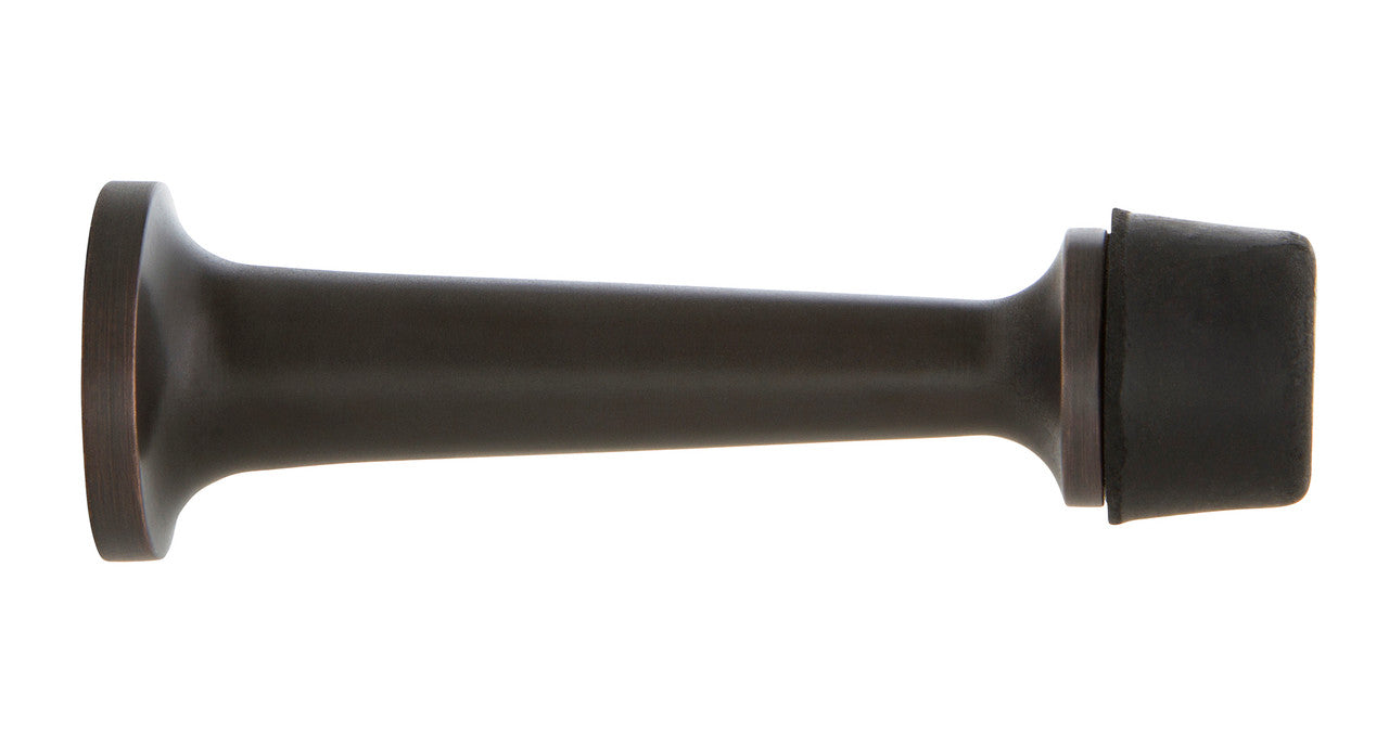 Nostalgic Warehouse 703697: 3" Rubber Tipped Door Stop - Timeless Bronze