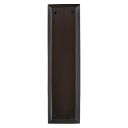 Nostalgic Warehouse 703705: 10" New York Pushplate - Timeless Bronze