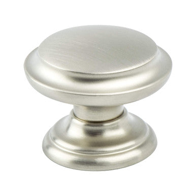 Berenson 7093-1BPN: 1-3/8" Euro Classica Cabinet Knob - Brushed Nickel