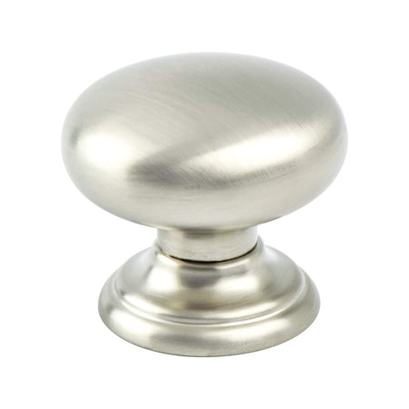 Berenson 7096-1BPN: 1-3/8" Euro Classica Round Cabinet Knob - Brushed Nickel
