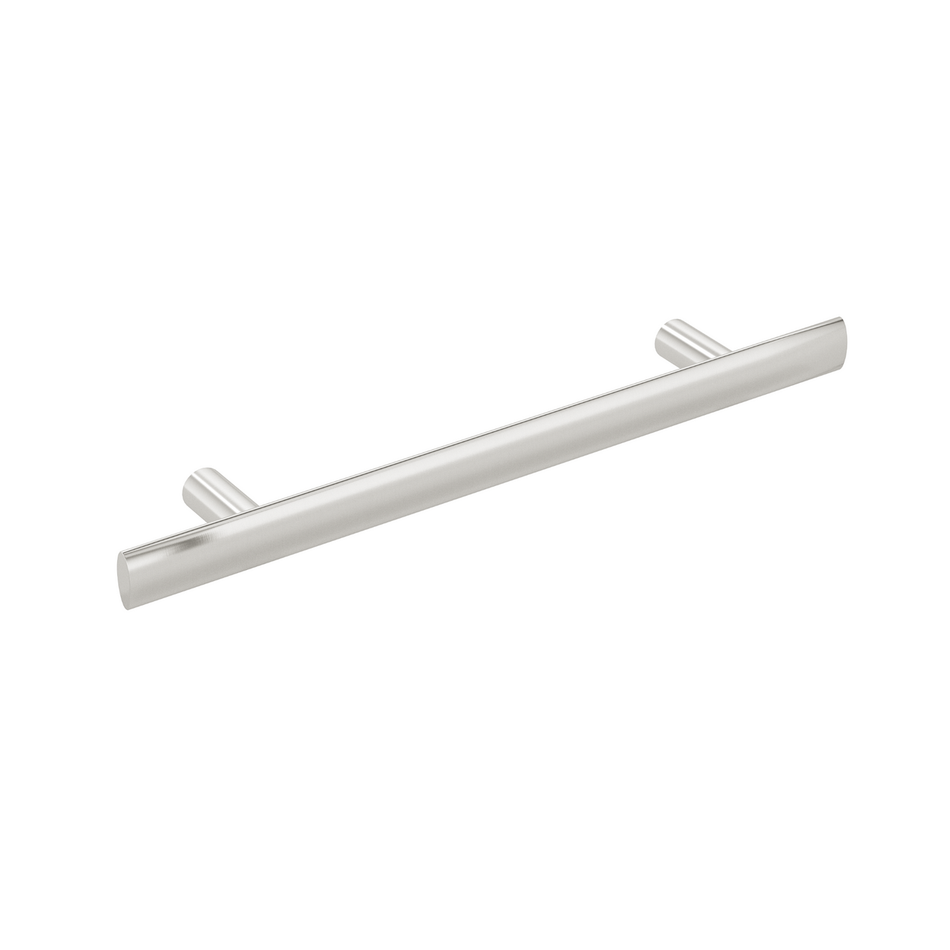 Sugatsune 7014-S: 128mm cc Oval Bar Cabinet Pull - Satin Stainless Steel