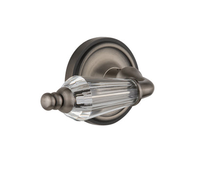 Nostalgic 714363: Classic Rosette w/Parlour Lever Privacy Door Set - Antique Pewter
