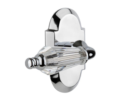Nostalgic 714371: Cottage Backplate w/Parlour Lever Privacy Door Set - Bright Chrome
