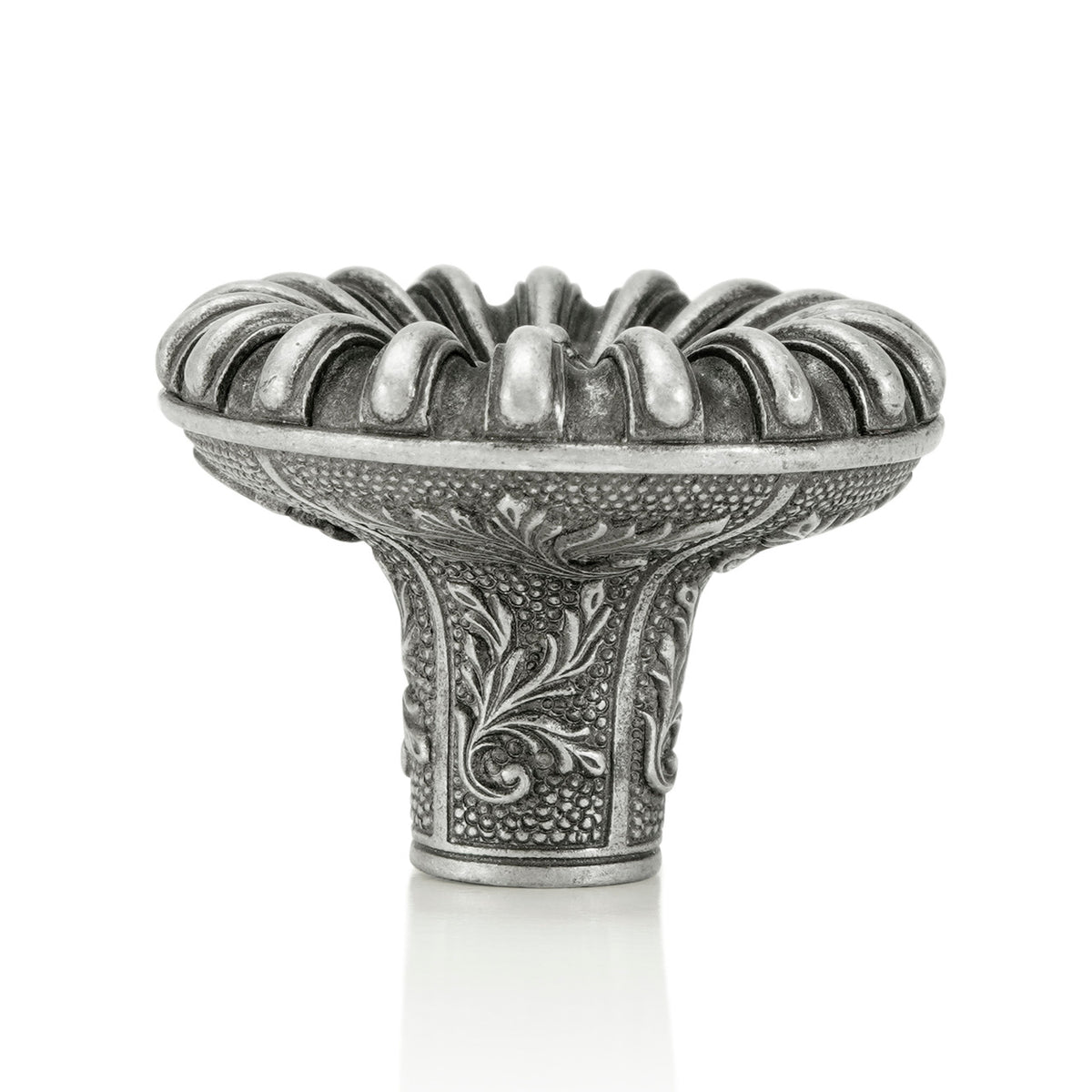 Edgar Bererbi 7177BP: 1-3/8" Nantucket Cabinet Knob - Burnished Pewter