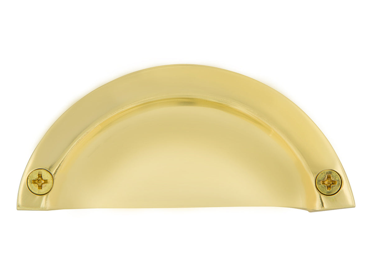 Nostalgic Warehouse 719349: 2-15/16" cc Plain Bin Pull - Unlacquered Brass