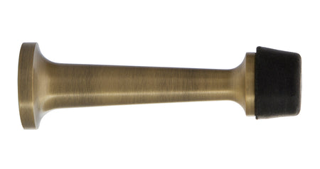 Nostalgic Warehouse 719350: 3" Rubber Tipped Door Stop - Antique Brass