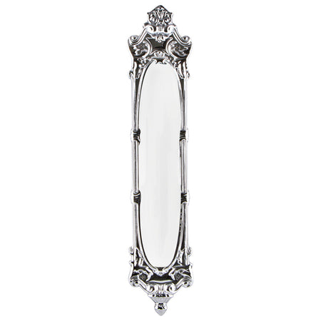 Nostalgic Warehouse 719354: 15-1/4" Louis Pushplate - Bright Chrome