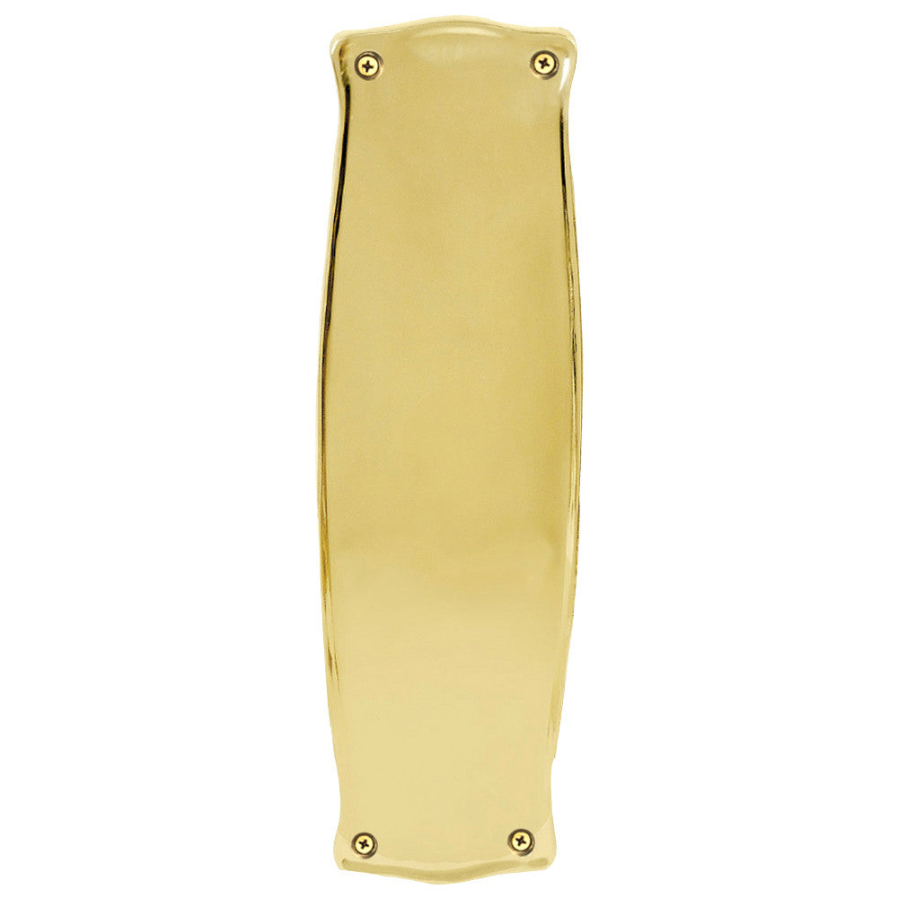 Nostalgic Warehouse 719360: 12" Prairie Pushplate - Unlacquered Brass