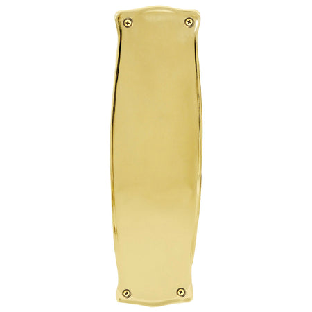 Nostalgic Warehouse 719360: 12" Prairie Pushplate - Unlacquered Brass