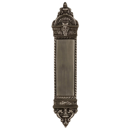Nostalgic Warehouse 719363: 16-1/4" New Orleans Pushplate - Antique Pewter