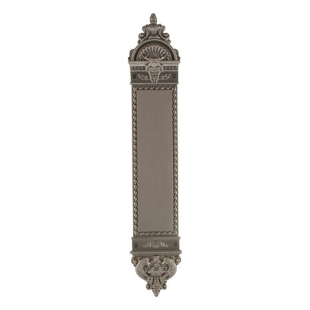 Nostalgic Warehouse 719366: 16-1/4" New Orleans Pushplate - Satin Nickel