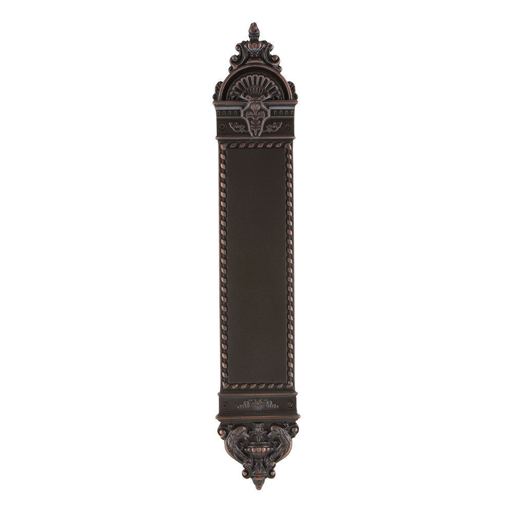 Nostalgic Warehouse 719367: 16-1/4" New Orleans Pushplate - Timeless Bronze