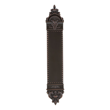 Nostalgic Warehouse 719367: 16-1/4" New Orleans Pushplate - Timeless Bronze