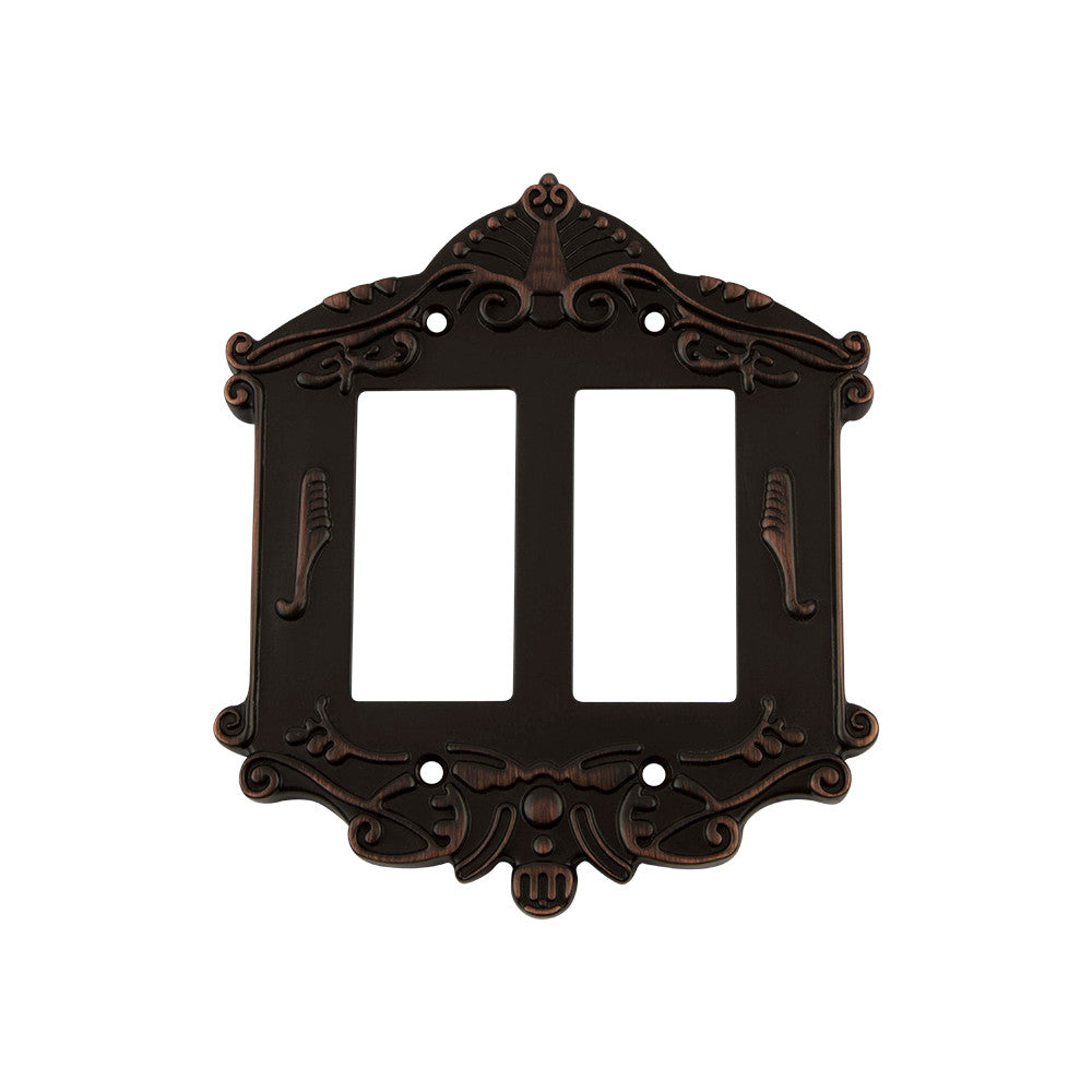 Nostalgic Warehouse 719654: Victorian Double Rocker Switchplate