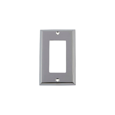 Nostalgic Warehouse 719845: New York Single Rocker Switchplate - Bright Chrome