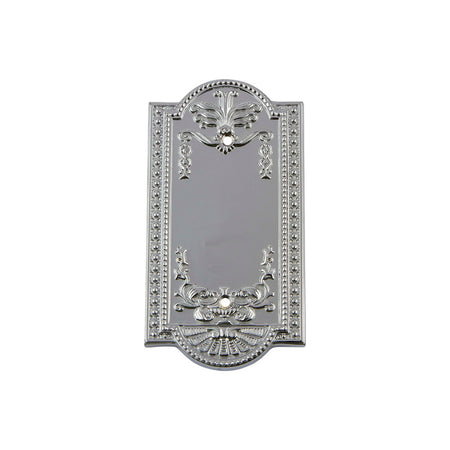 Nostalgic Warehouse 719865: Meadows Single Blank Switchplate - Bright Chrome