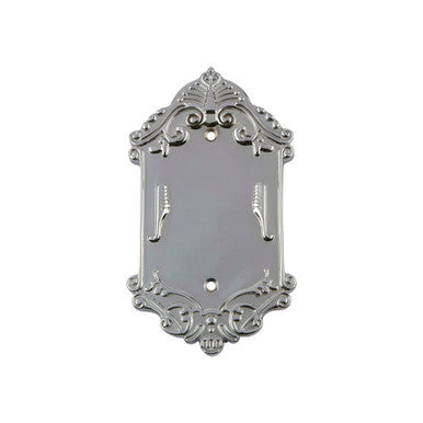 Nostalgic 719877: Victorian Single Blank Switchplate - Bright Chrome