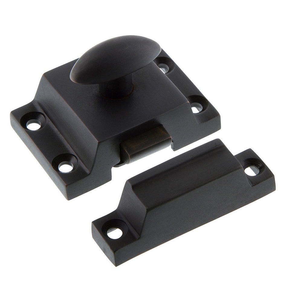 Nostalgic Warehouse 720142: Surface Mount Plain Cabinet Latch - Oil-Rubbed Bronze