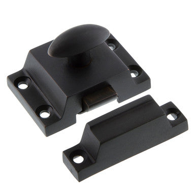 Nostalgic 720142: Surface Mount Plain Cabinet Latch - Oil Rubbed Bronze