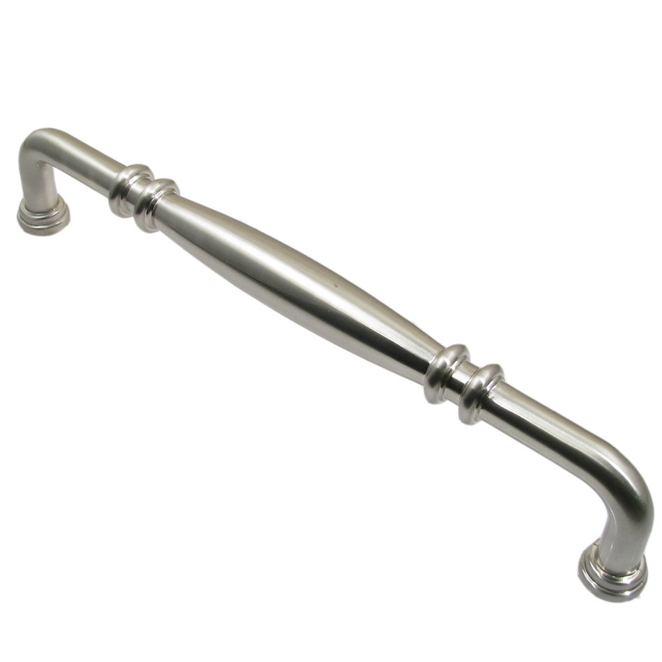 Rusticware 727SN: 12" cc Double Knuckle Appliance Pull - Satin Nickel