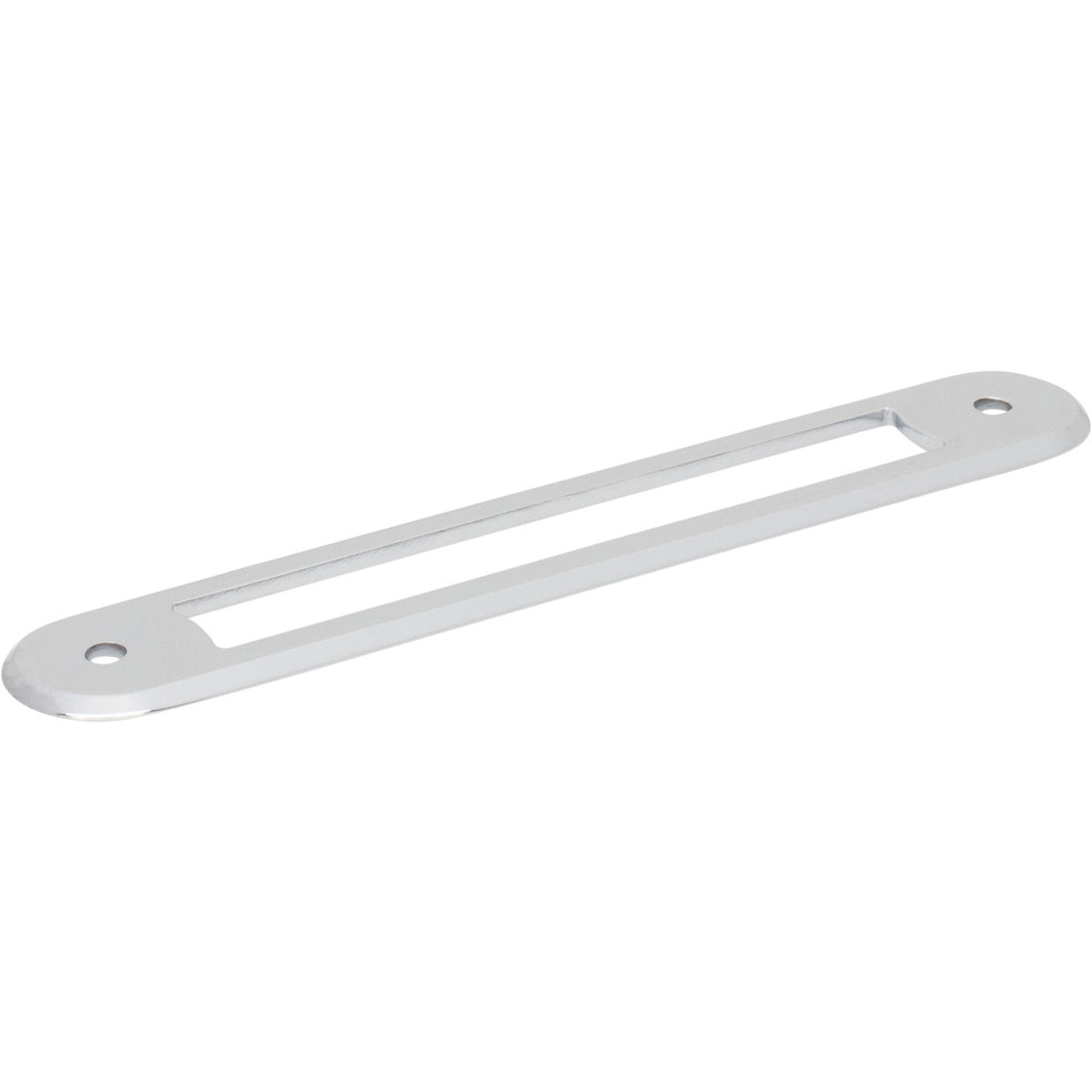 Top Knobs TK3353PC: 5-1/16" Brockwell Oval Backplate - Polished Chrome
