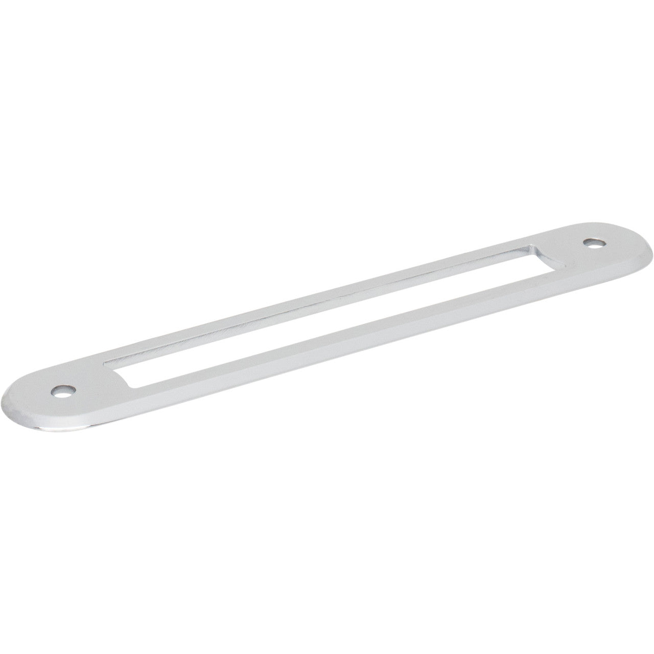 Top Knobs TK3353PC: 5-1/16" Brockwell Oval Backplate - Polished Chrome