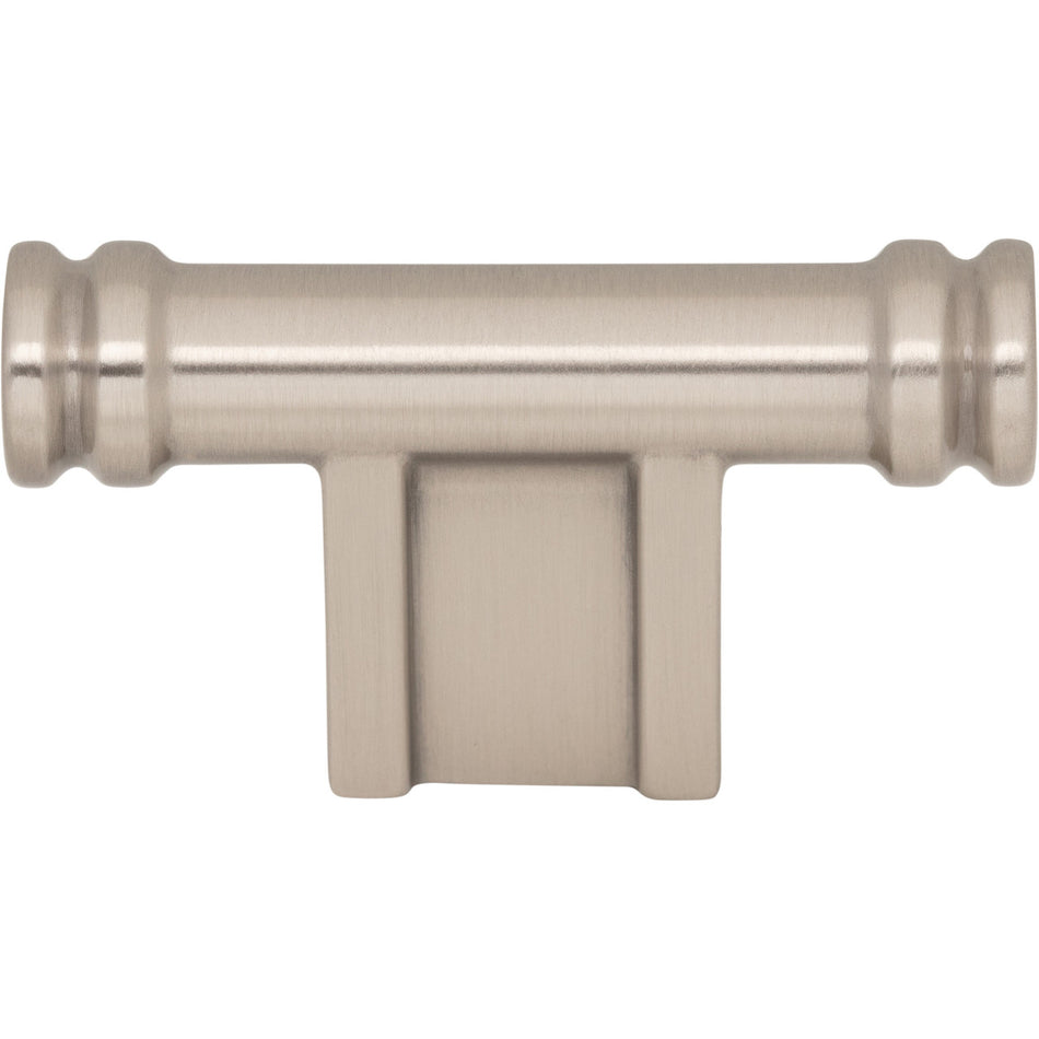Top Knobs TK3380BSN: 2-1/4" Newburn T-Bar Cabinet Knob - Brushed Satin Nickel