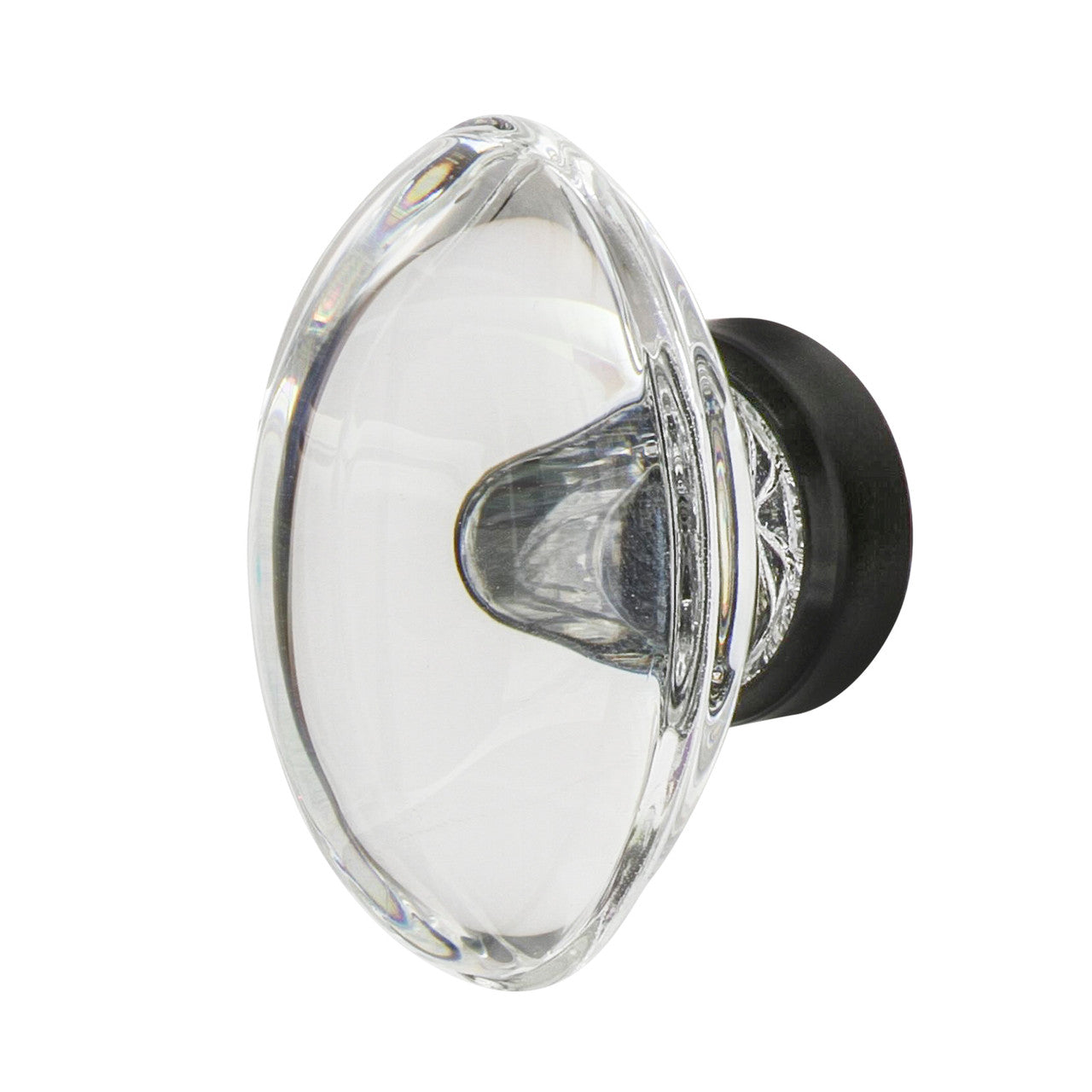 Nostalgic Warehouse 750015: 1-3/4" Oval Fluted Crystal  Cabinet Knob - Timeless Bronze