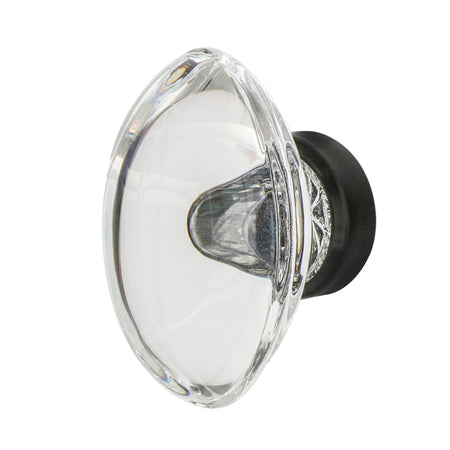 Nostalgic Warehouse 750015: 1-3/4" Oval Fluted Crystal  Cabinet Knob - Timeless Bronze