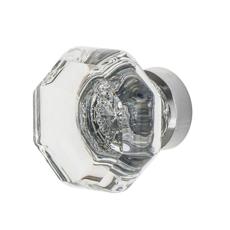 Nostalgic Warehouse 750035: 1-3/8" Waldorf Crystal Cabinet Knob - Bright Chrome