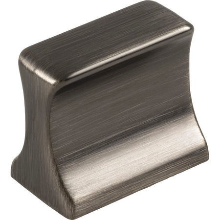 Jeffrey Alexander 752-19BNBDL: 19mm Sullivan Rectangle Cabinet Knob - Brushed Pewter