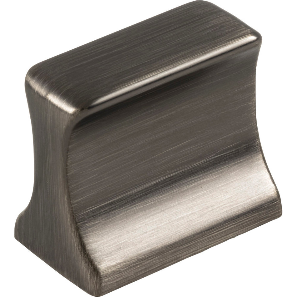 Jeffrey Alexander 752-19BNBDL: 19mm Sullivan Rectangle Cabinet Knob - Brushed Pewter