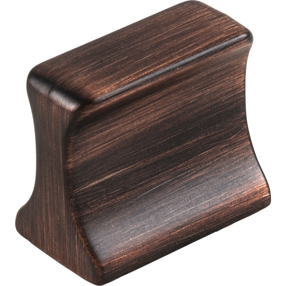 Jeffrey Alexander 752-19DBAC: 19mm Sullivan Rectangle Cabinet Knob - Brushed Oil Rubbed Bronze