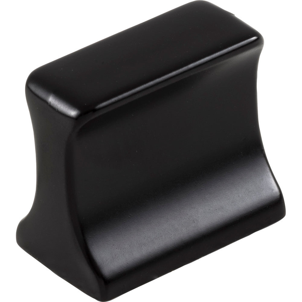 Jeffrey Alexander 752-19MB: 19mm Sullivan Rectangle Cabinet Knob - Matte Black