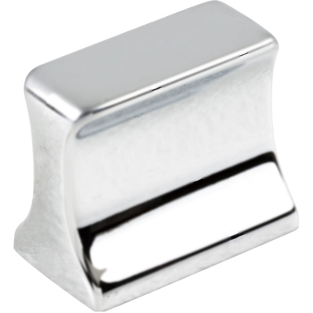 Jeffrey Alexander 752-19PC: 19mm Sullivan Rectangle Cabinet Knob - Polished Chrome