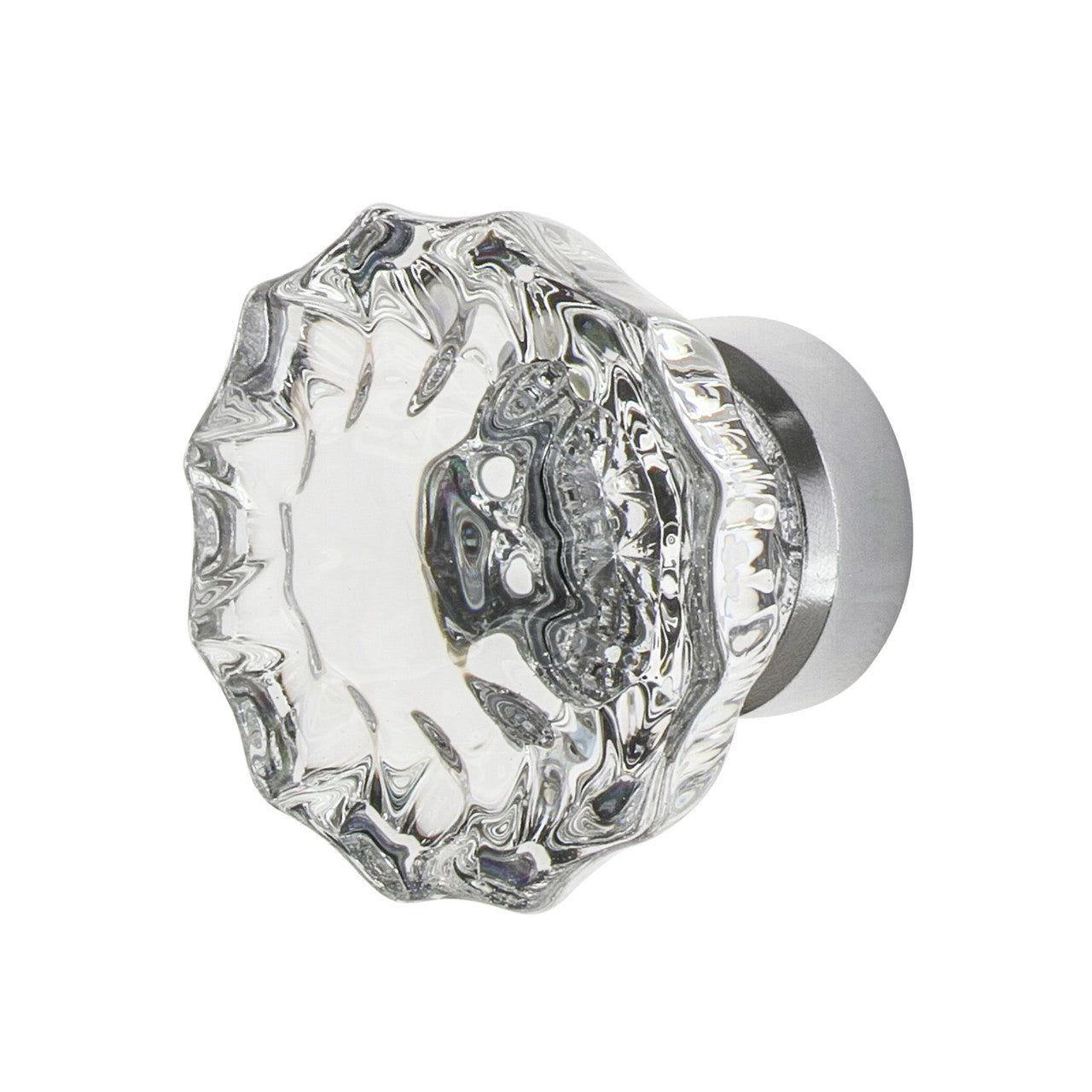 Nostalgic Warehouse 755388: 1-3/8"  Crystal Cabinet Knob - Bright Chrome