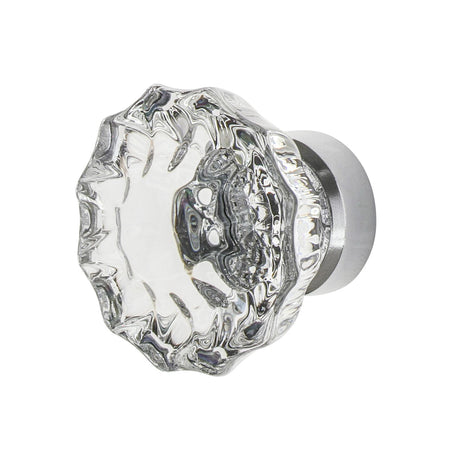 Nostalgic Warehouse 755388: 1-3/8"  Crystal Cabinet Knob - Bright Chrome