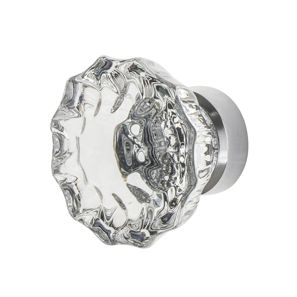 Nostalgic Warehouse 755388: 1-3/8"  Crystal Cabinet Knob - Bright Chrome