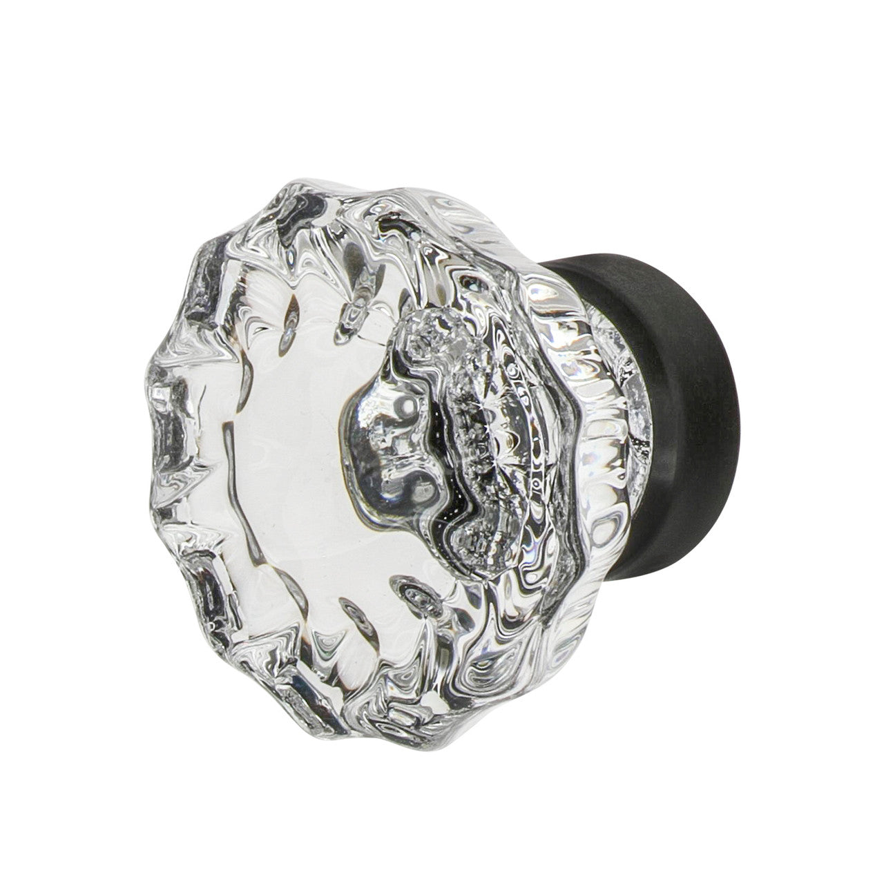 Nostalgic Warehouse 755392: 1-3/8"  Crystal Cabinet Knob - Timeless Bronze
