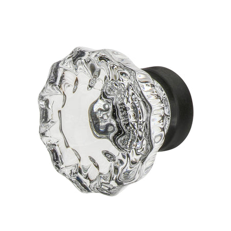 Nostalgic Warehouse 755392: 1-3/8"  Crystal Cabinet Knob - Timeless Bronze
