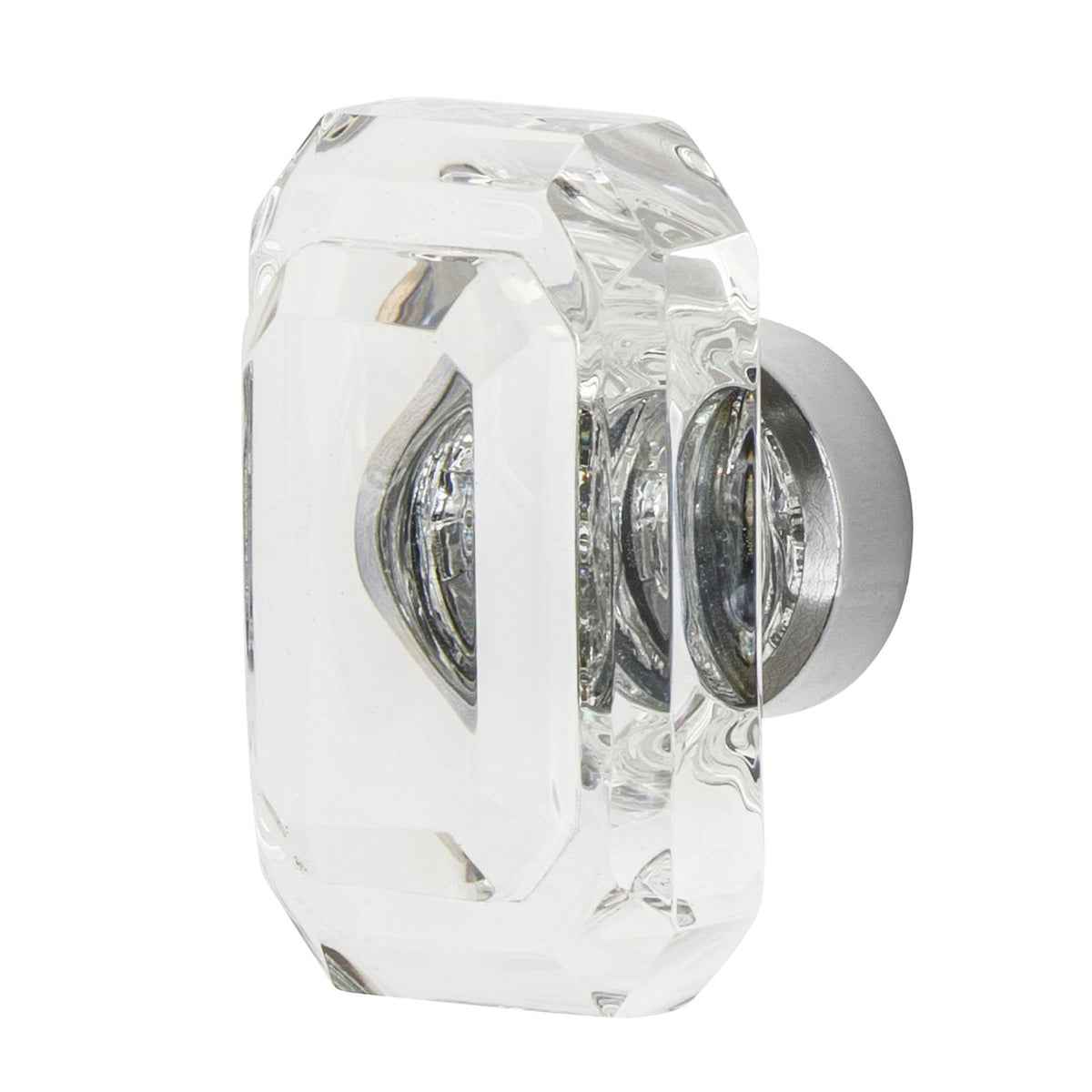 Nostalgic Warehouse 755443: 1-3/4" Baguette Cut Crystal Cabinet Knob - Bright Chrome