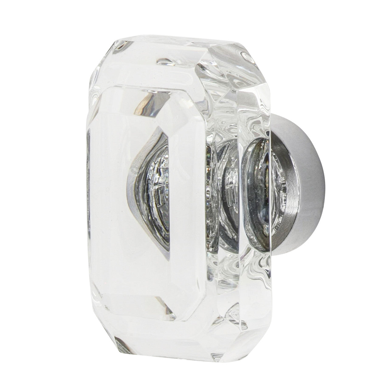 Nostalgic Warehouse 755443: 1-3/4" Baguette Cut Crystal Cabinet Knob - Bright Chrome