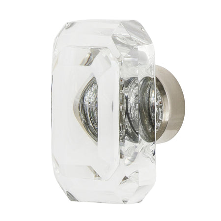 Nostalgic Warehouse 755445: 1-3/4" Baguette Cut Crystal Cabinet Knob - Polished Nickel