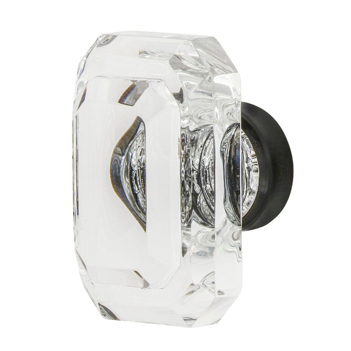 Nostalgic Warehouse 755447: 1-3/4" Baguette Cut Crystal Cabinet Knob - Timeless Bronze