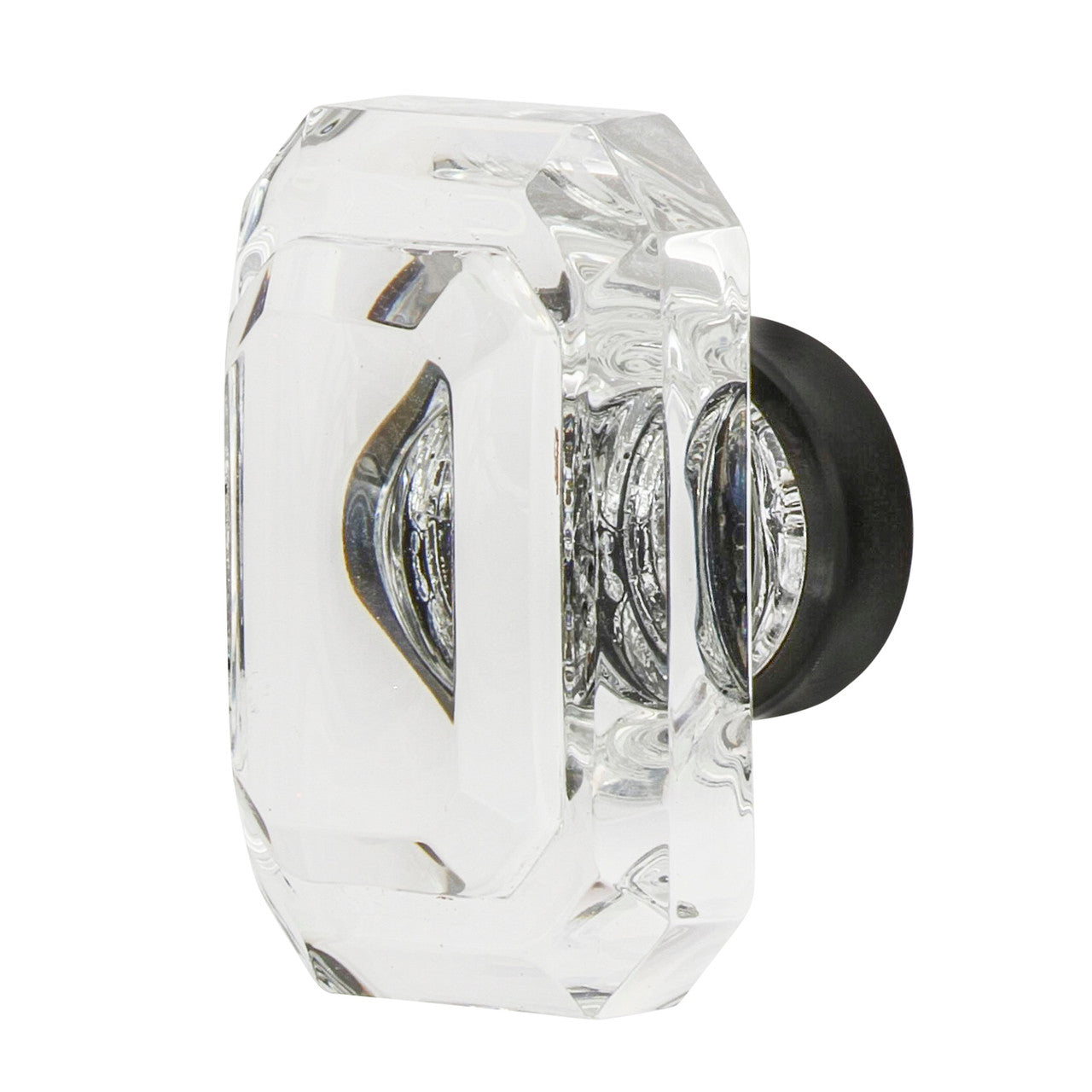 Nostalgic Warehouse 755447: 1-3/4" Baguette Cut Crystal Cabinet Knob - Timeless Bronze