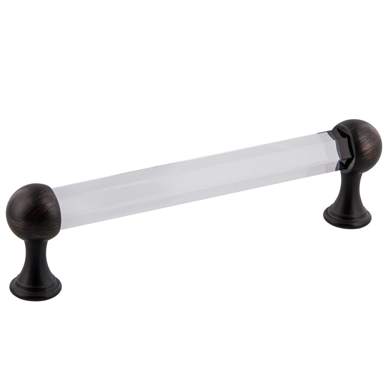 Nostalgic Warehouse 755455: 5" cc Crystal  Cabinet Pull - Timeless Bronze
