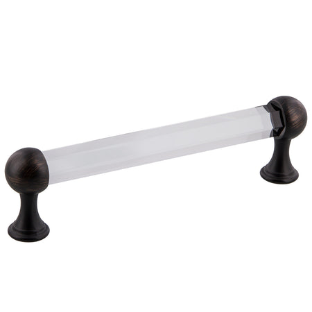Nostalgic Warehouse 755455: 5" cc Crystal  Cabinet Pull - Timeless Bronze